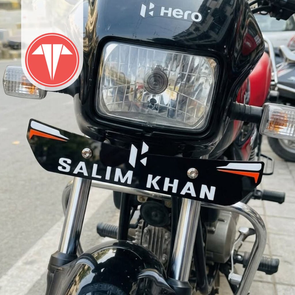 Customized Bike Name Plate
