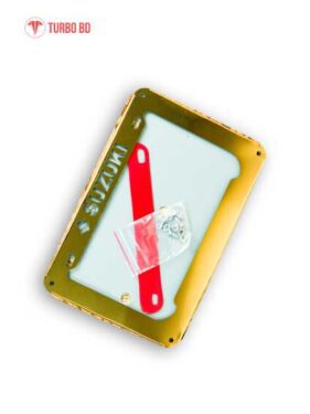 Motorcycle Number plate license plate Frame caching cover with clam golden colour fit for all motorcycle