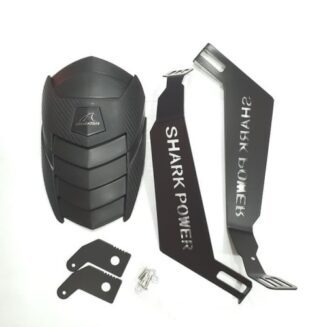 Universal Shark Power Tyre Guard For Bike or Motorcycle- Black