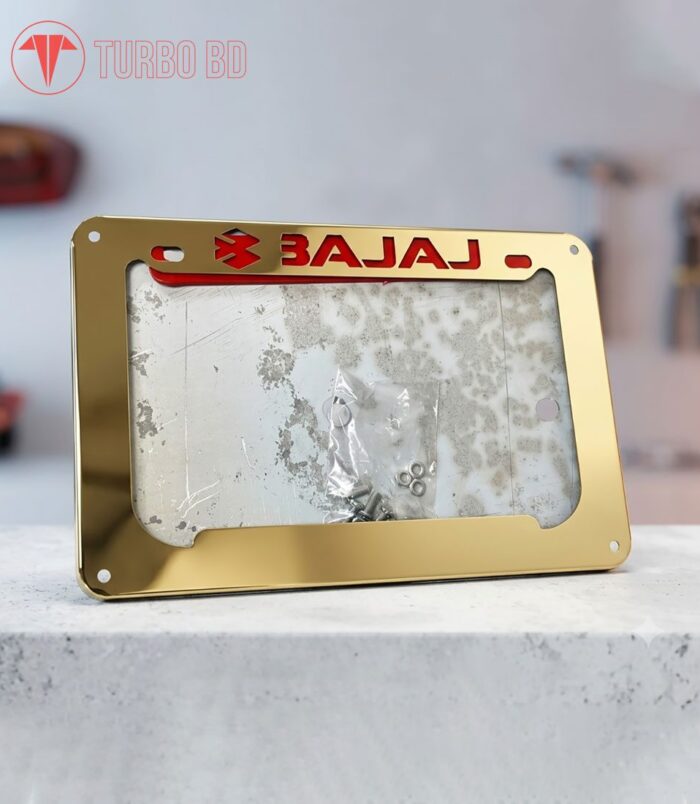 Bajaj-Number-plate-Holder-Golden- Bajaj-Number-plate-Holder-Golden-