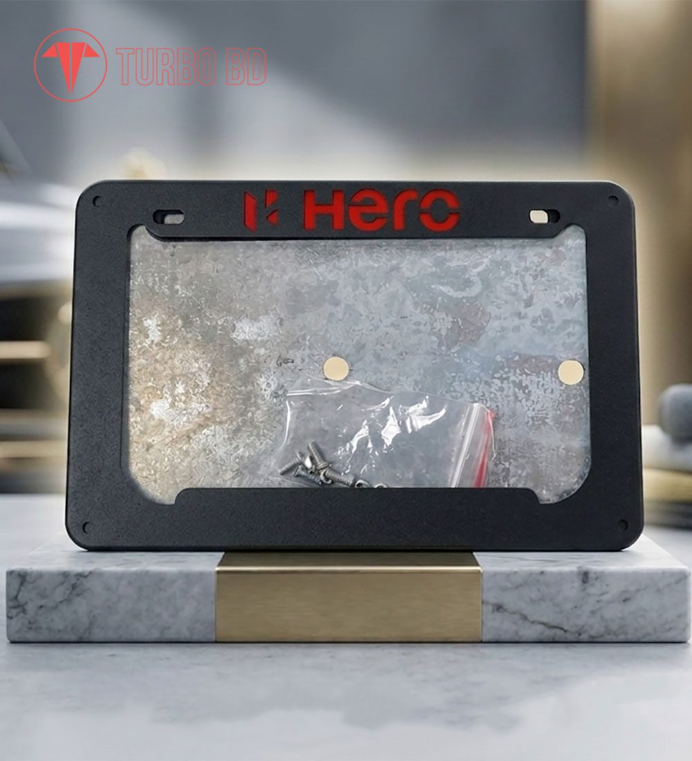 hero-license-plate-frame-2-part-black-color-for-all-hero-motorcycles