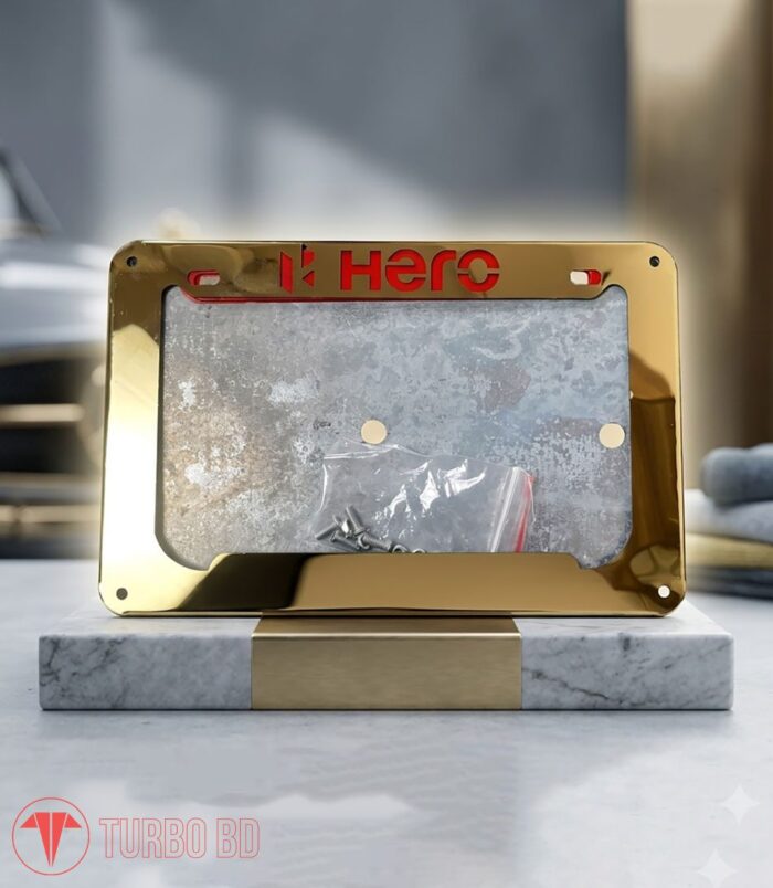 Hero-Number-plate-Holder-Golden Hero-Number-plate-Holder-Golden