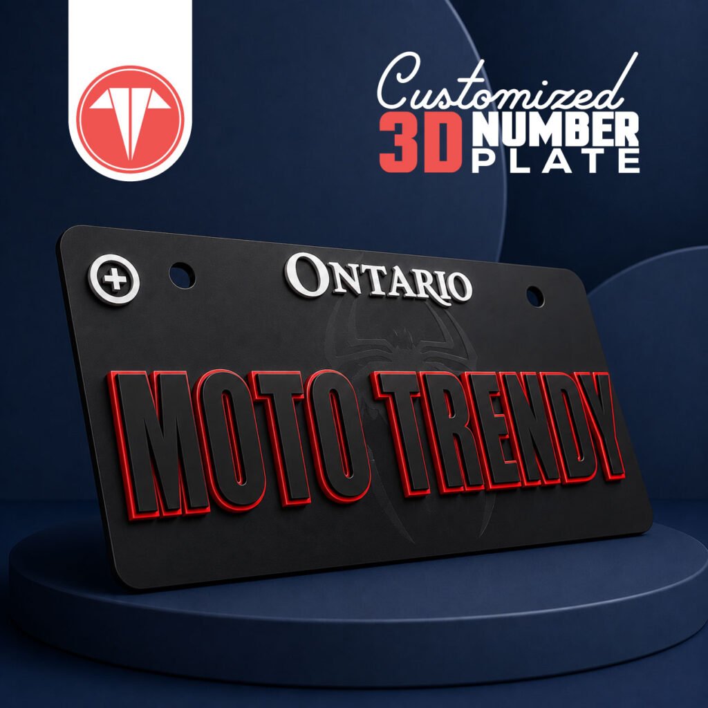 3D Customized Car Number Plate