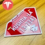 Customized Bike Number Plate