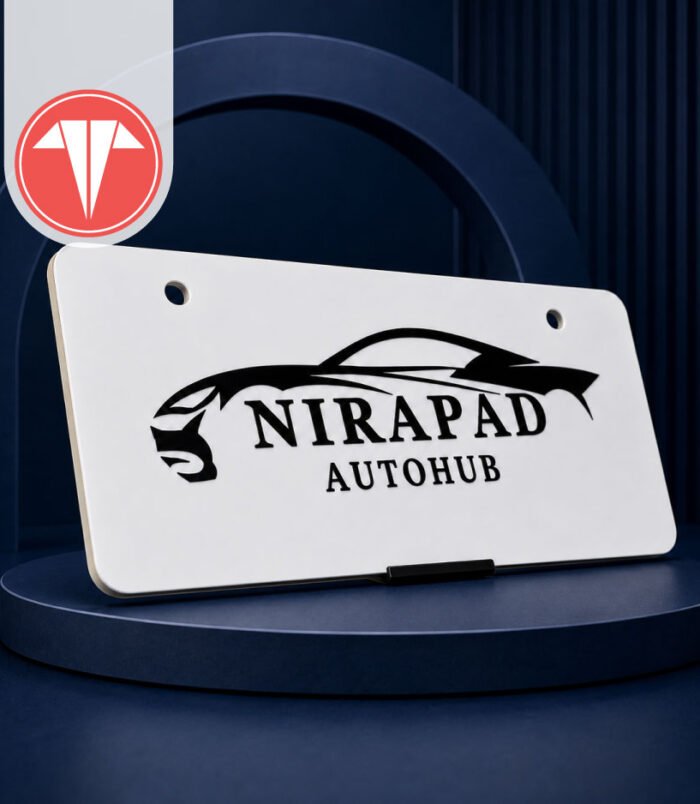Customized PVC Car Name Plate Customized PVC Car Name Plate