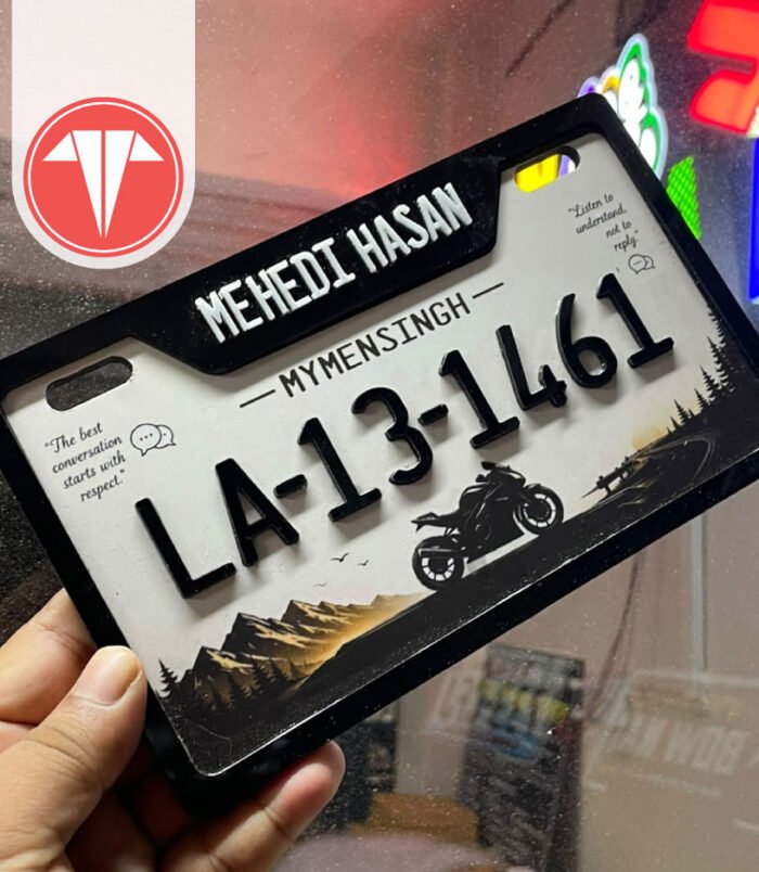 Customized Bike Number Plate