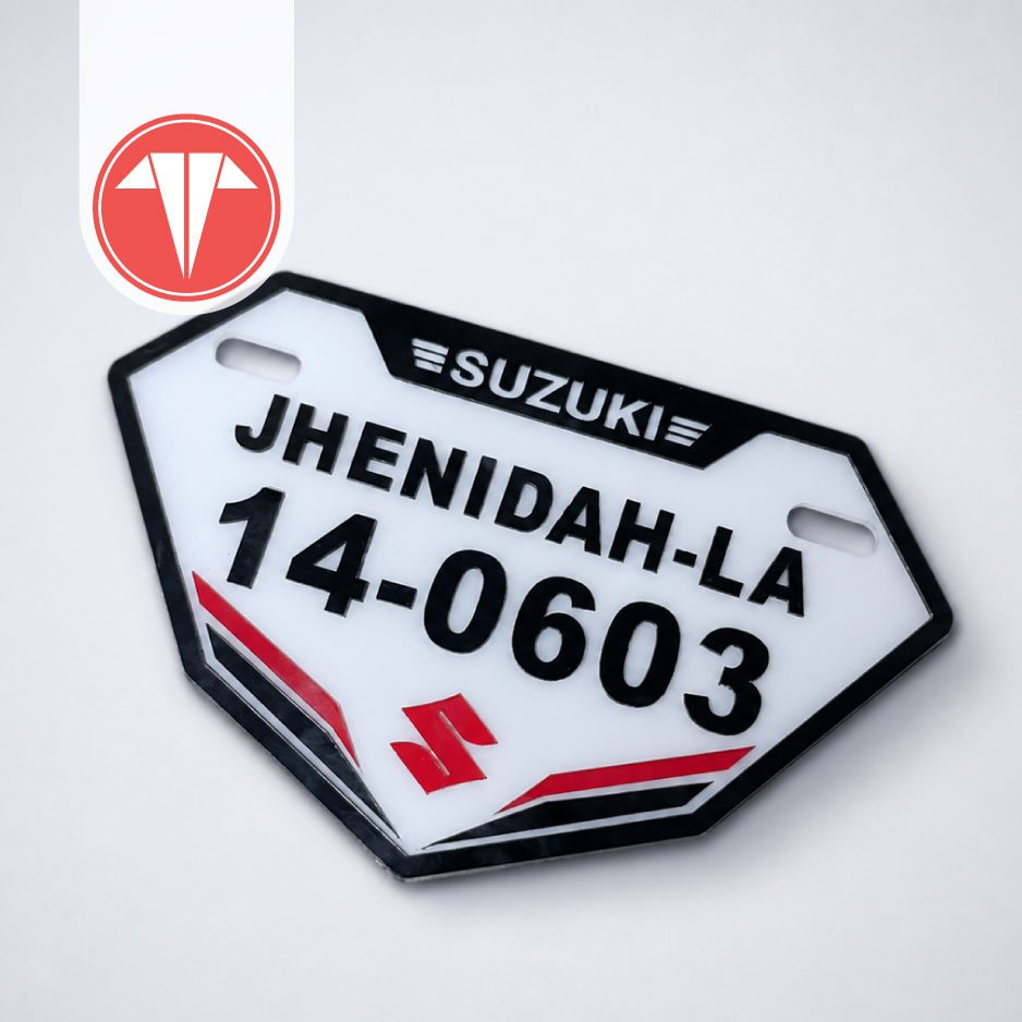 Customized Bike Number Plate