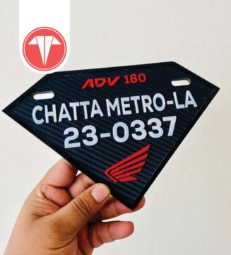Customized Bike Number Plate
