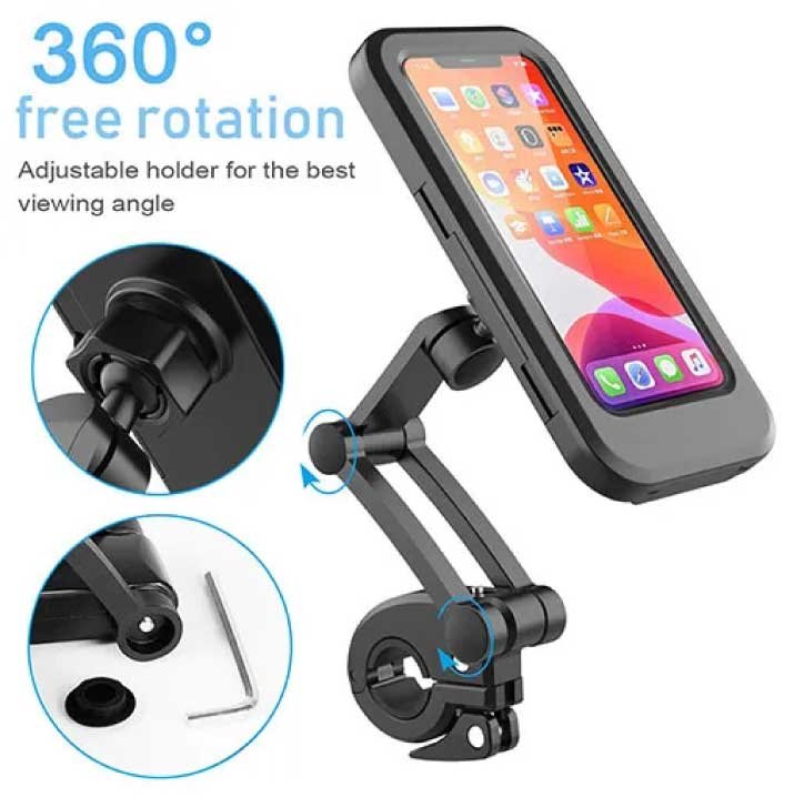 360° Rotating Motorcycle Mobile Phone Holder for Bike